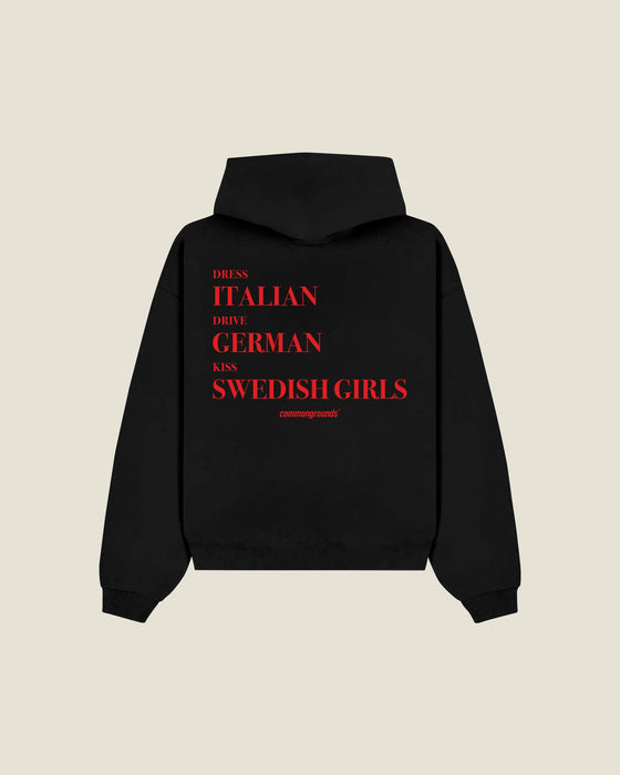 Dress Italian Drive German Kiss Swedish Girls Hoodie