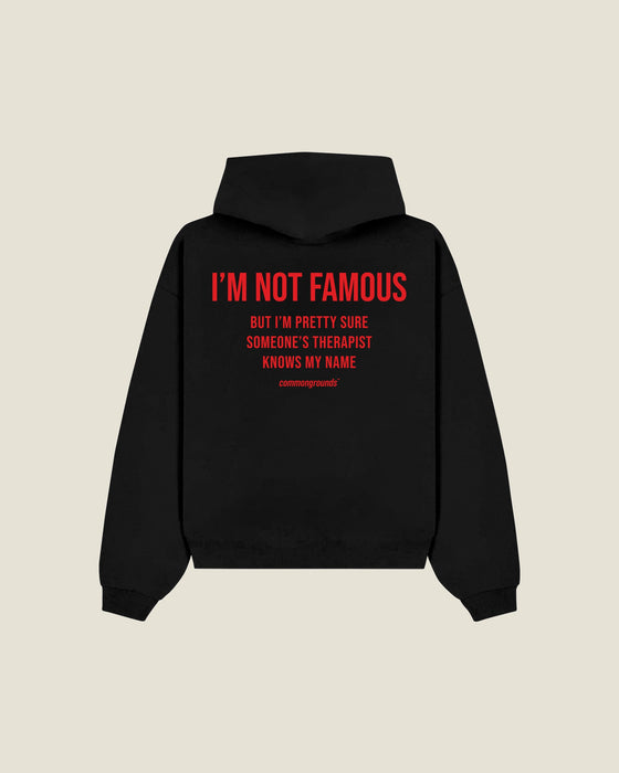 I'M NOT FAMOUS BUT I'M PRETTY SURE SOMEONE'S THERAPIST KNOWS MY NAME Hoodie
