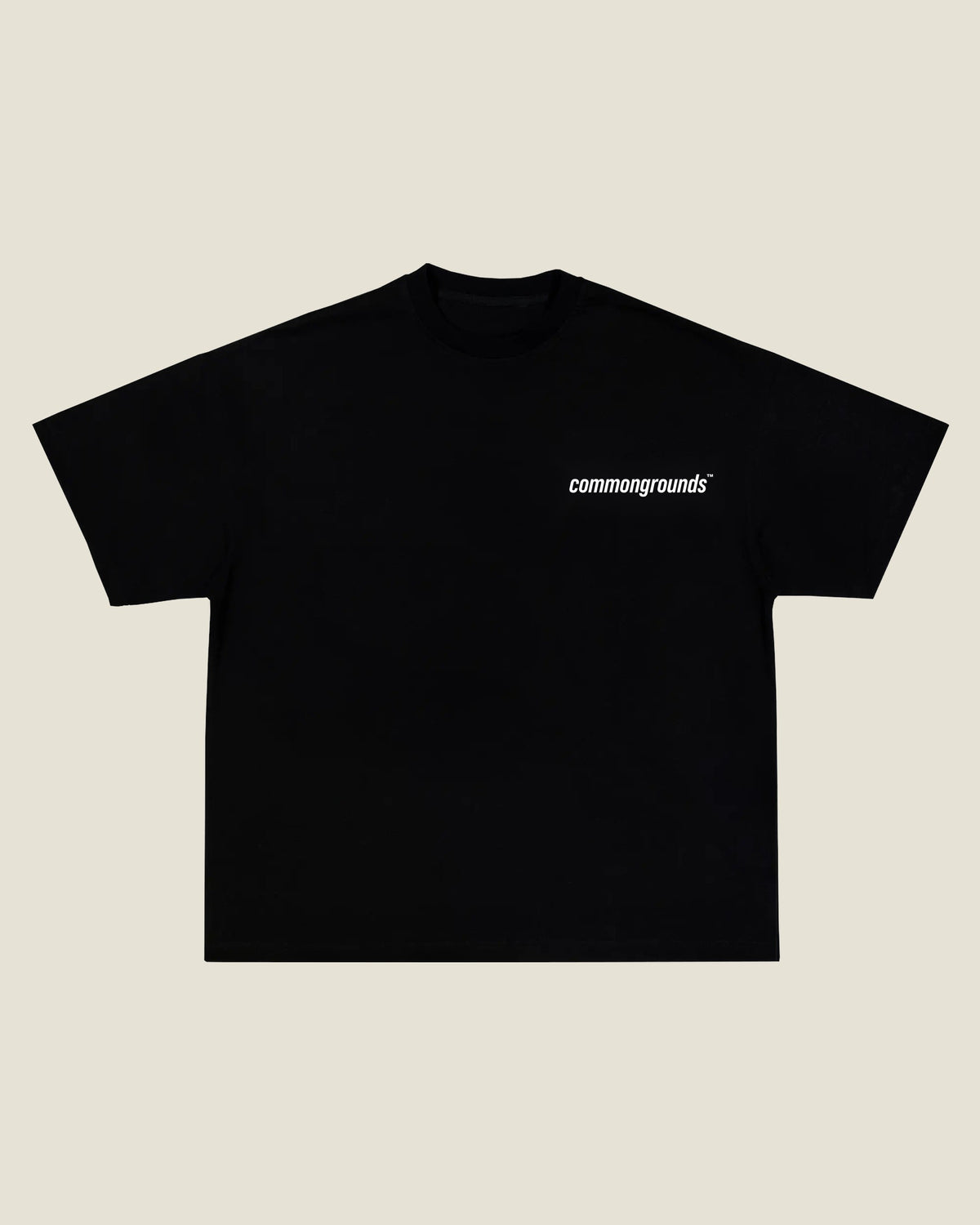 UNDIAGNOSED BUT SOMETHING AIN'T RIGHT Tee in black, front chest logo