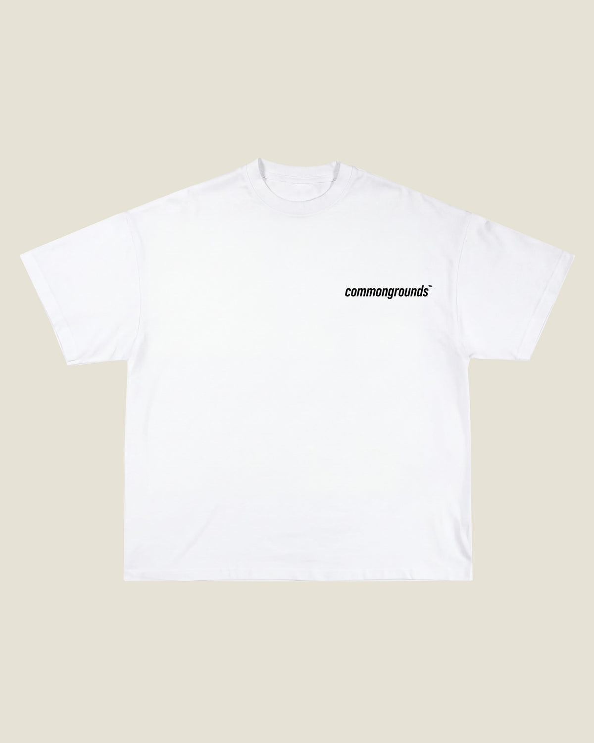 UNDIAGNOSED BUT SOMETHING AIN'T RIGHT Tee in white, front chest logo