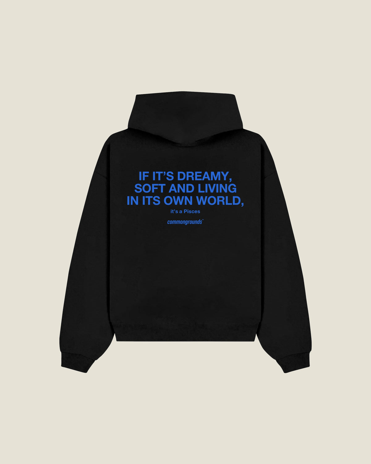 If It's Dreamy, Soft And Living In Its Own World, It's A Pisces Hoodie in black, back print