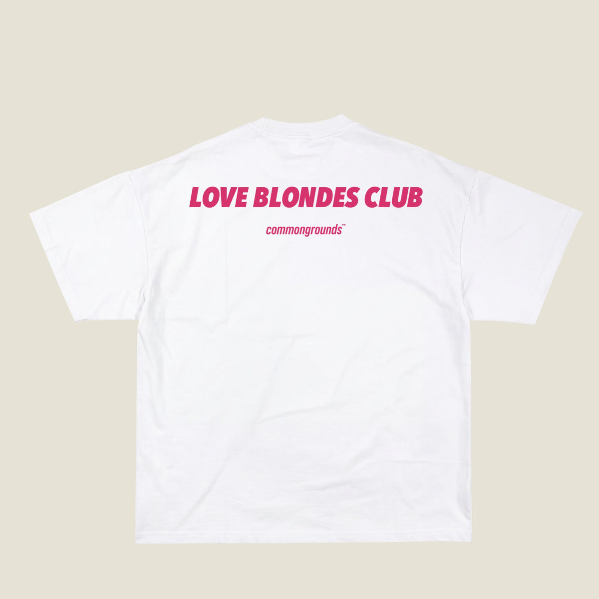 LOVE BLONDES CLUB Tee in white, back print