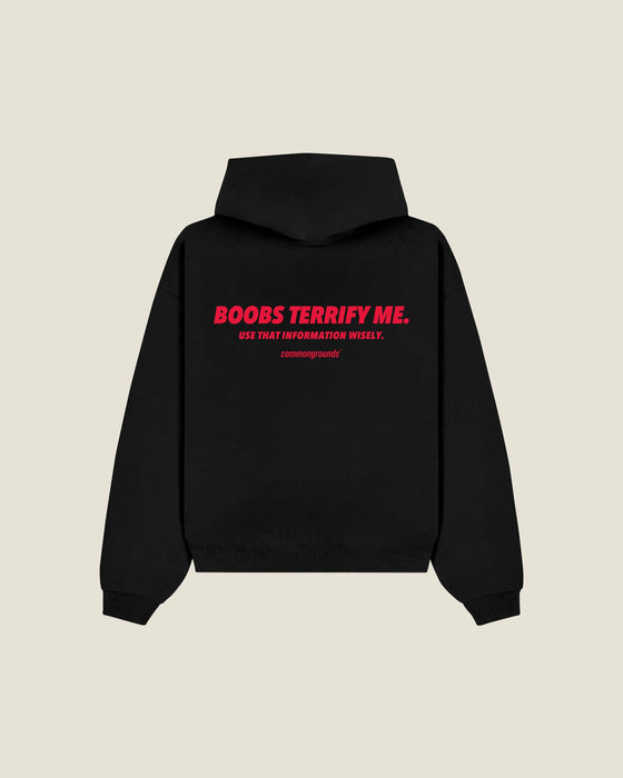 Boobs Terrify Me. Use That Information Wisely Hoodie