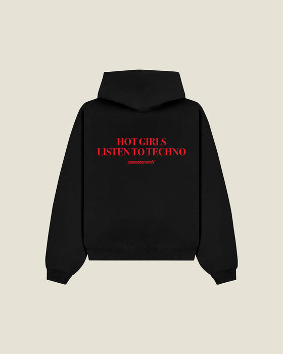 Hot Girls Listen To Techno Hoodie