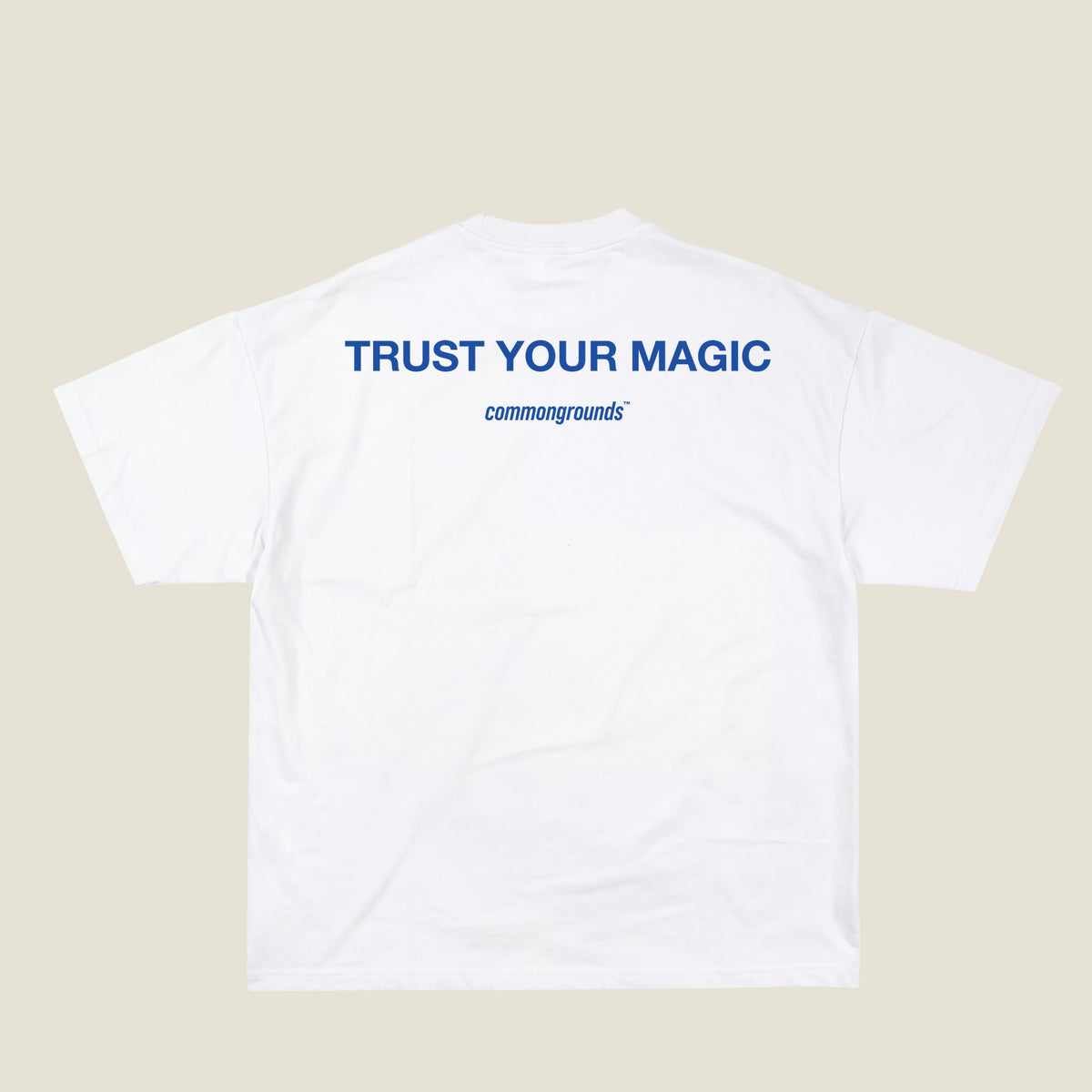 TRUST YOUR MAGIC Tee in white, back print