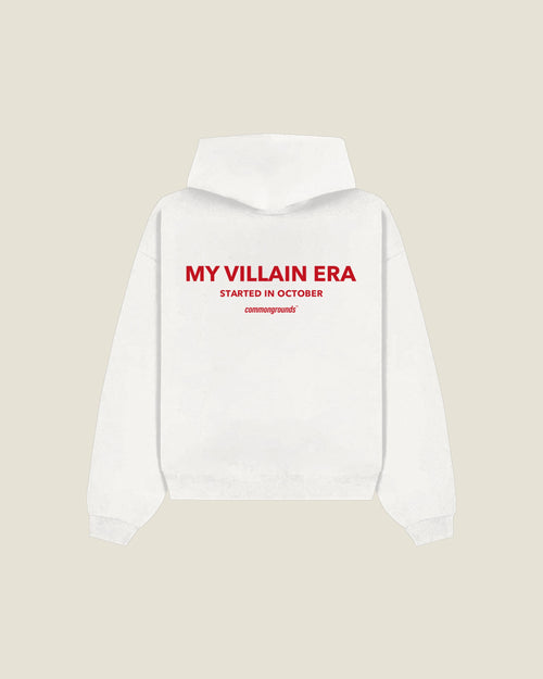 My Villain Era Started In October Hoodie in white, back print