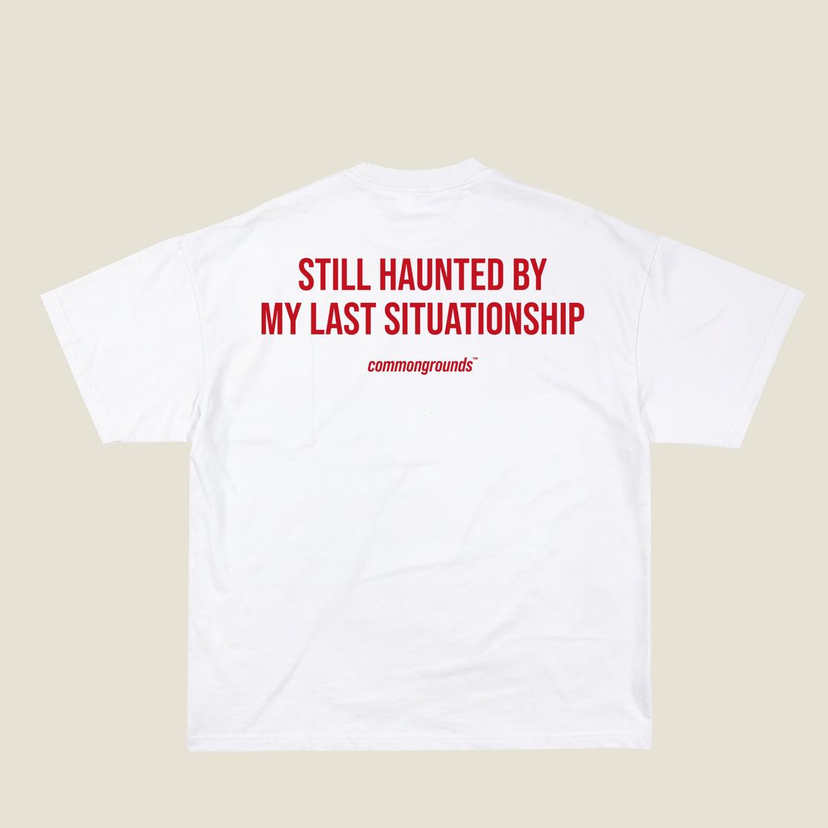 STILL HAUNTED BY MY LAST SITUATIONSHIP Tee in white, back print