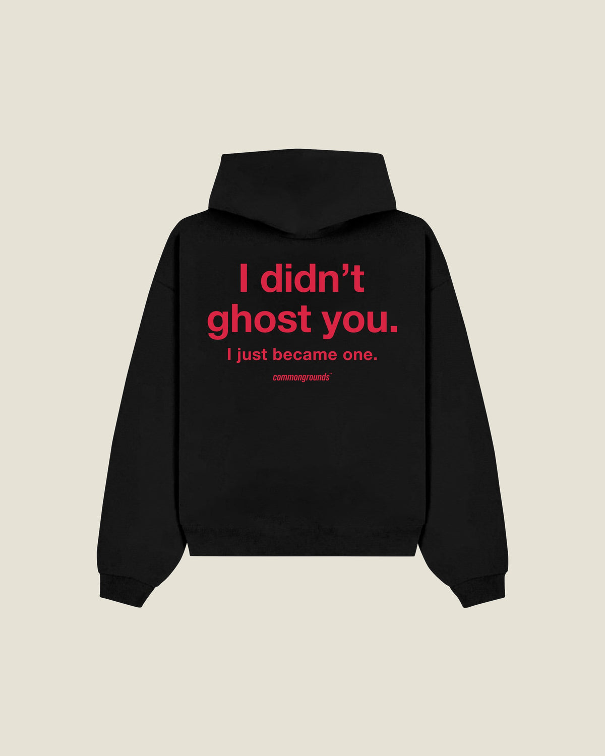 I Didn't Ghost You. I Just Became One Hoodie in black, back print